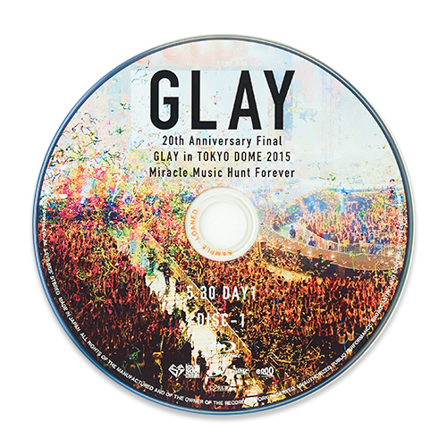 20th Anniversary Final GLAY in TOKYO DOME 2015 Miracle Music Hunt